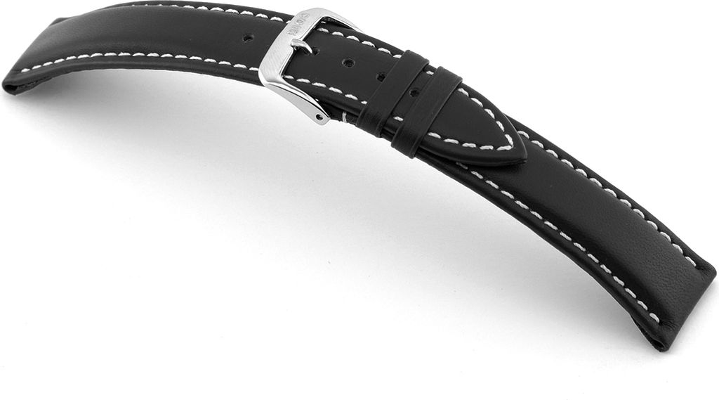 Happel Lederband Solana 20 mm schwarz