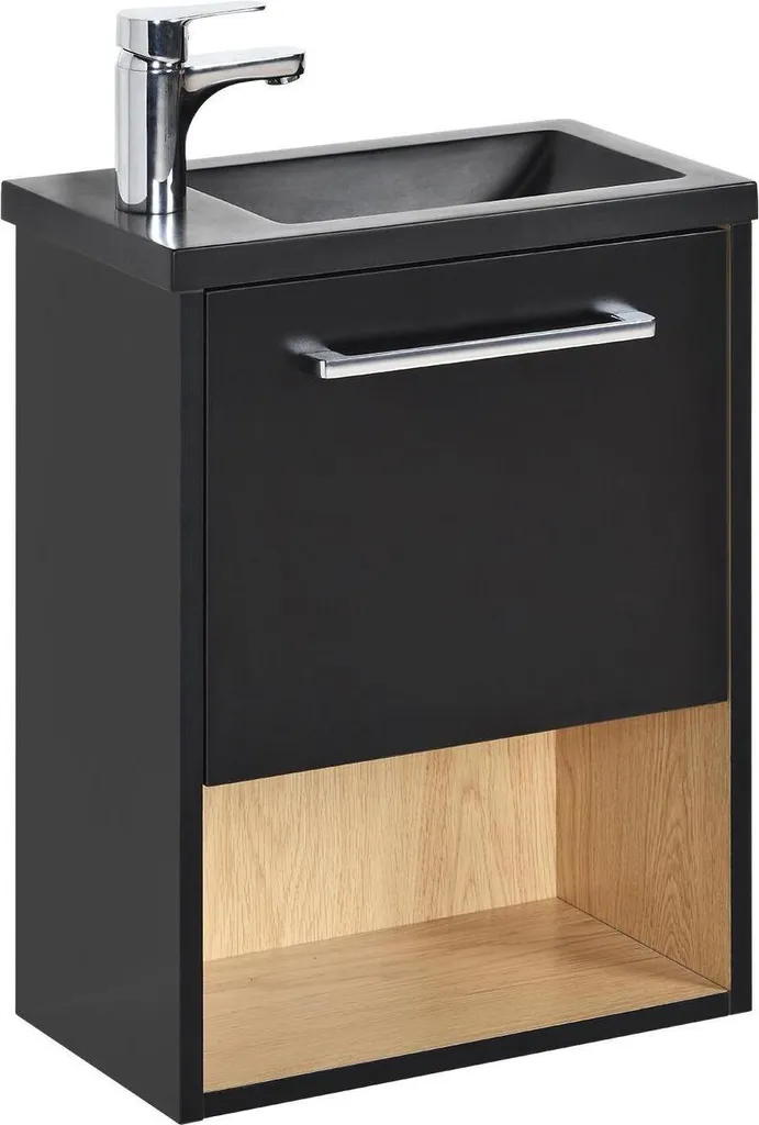 Meuble Lave-mains NIKA : Solution Rangement pour Petits WC Encombrés
