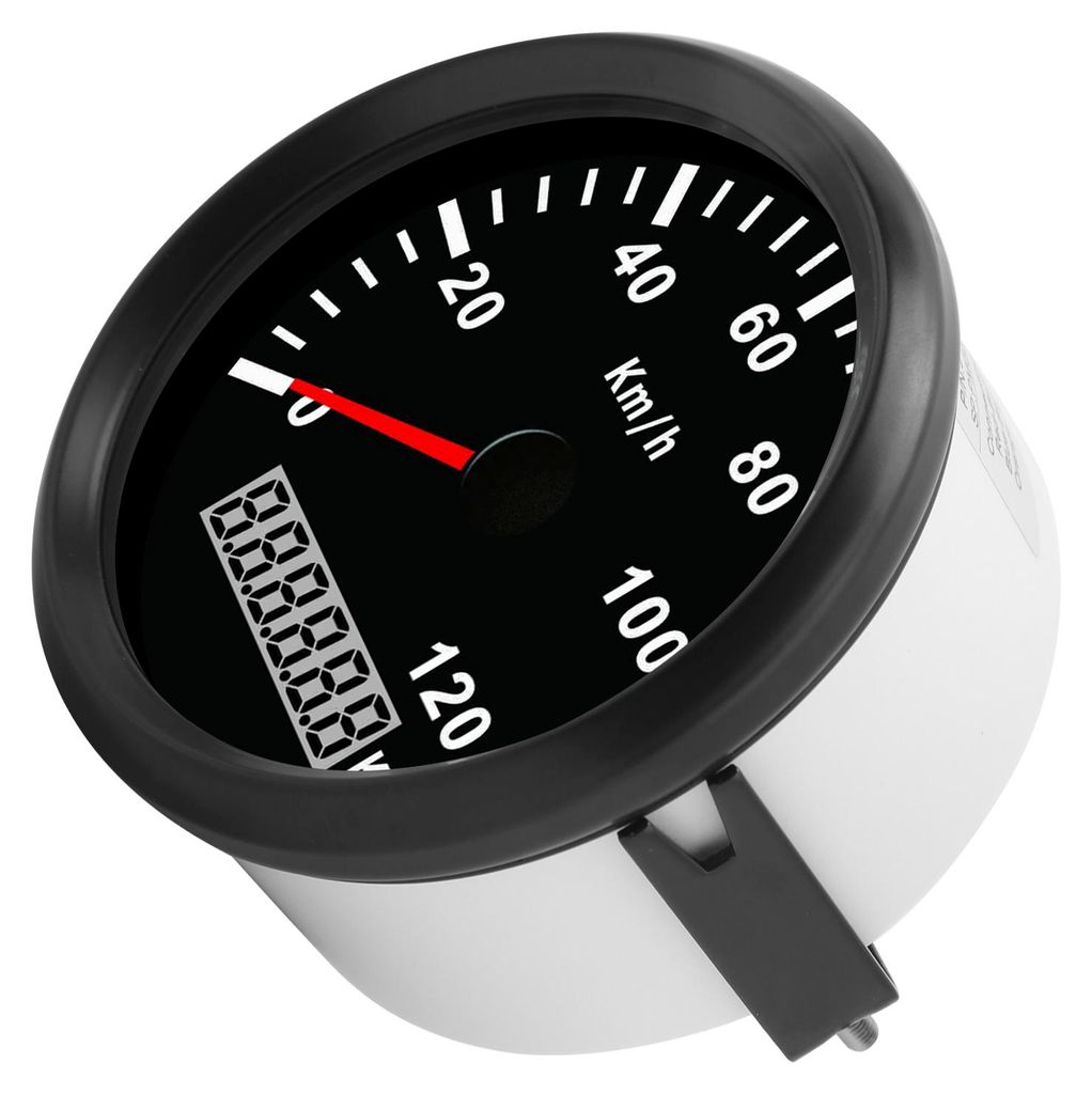 3-3/8 Zoll GPS-Tachometer Universal 0-120 km/h für Auto LKW Boot 12V 24V mit Antenne
