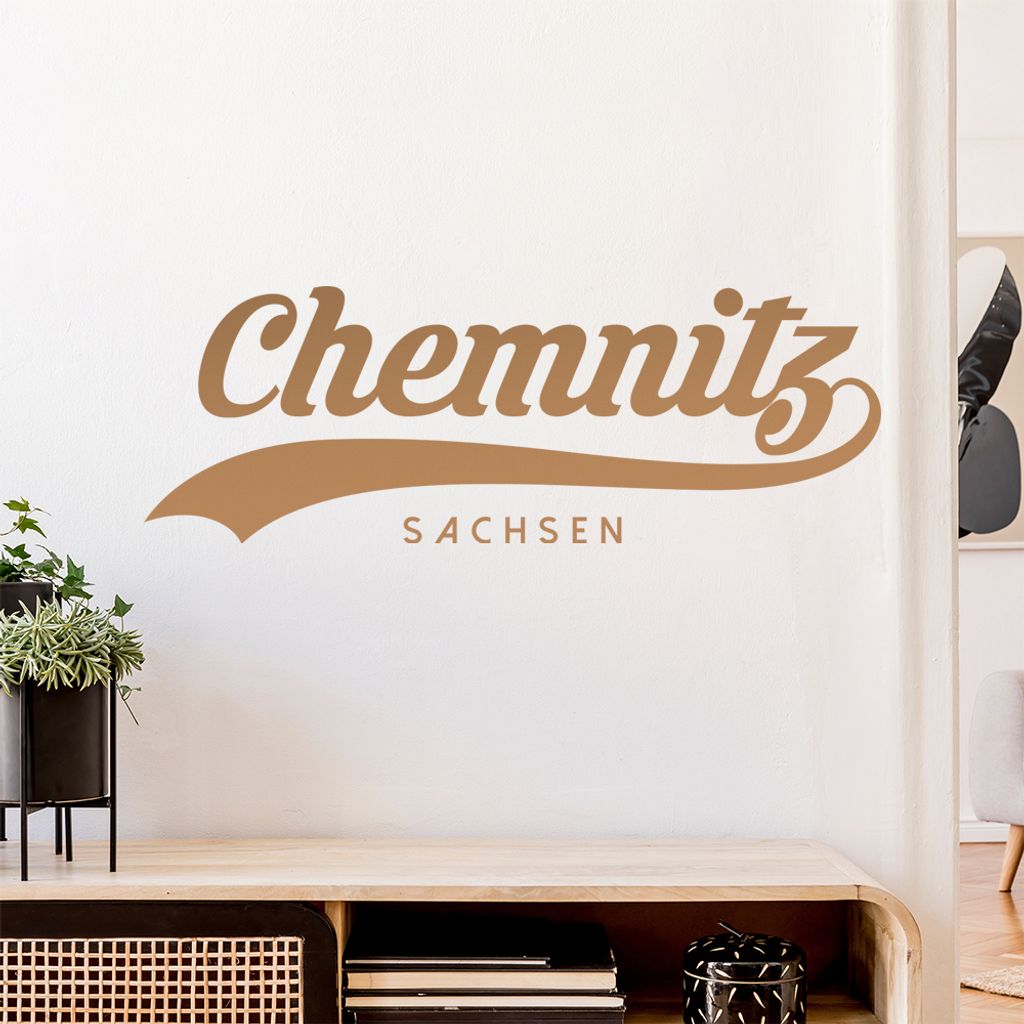 Chemnitz Sachsen Wandtattoo Wandaufkleber Wall Sticker - Dekoration, Küche, Wohnzimmer, Schlafzimmer, Badezimmer