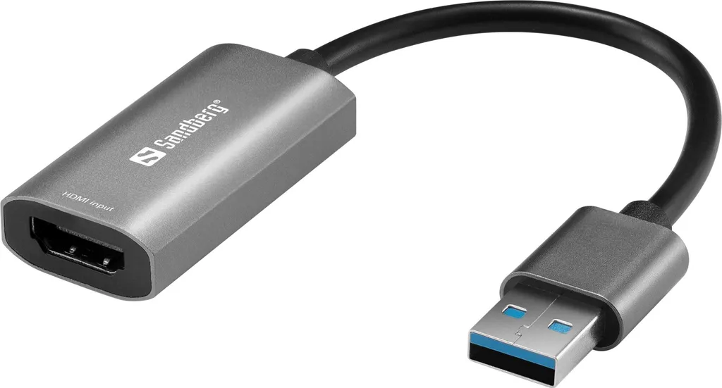 Sandberg HDMI Capture Link USB-A Full HD 1080p pour Vidéo en Temps Réel