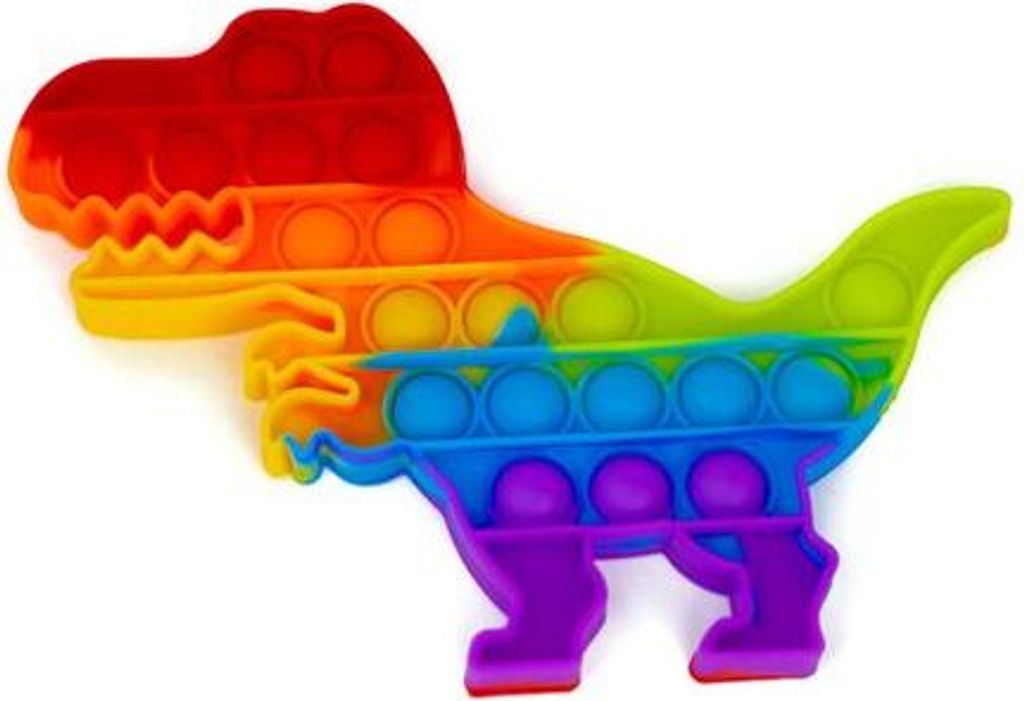 Rainbow Bubble Toy Pop it Dino Produktbild 1
