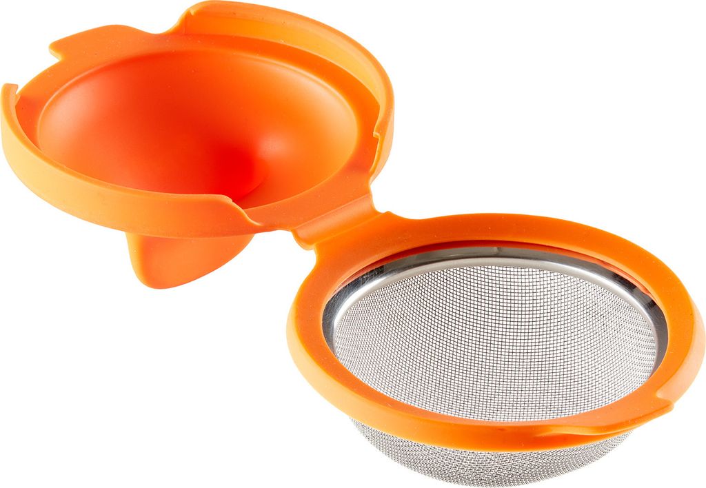 Lékué Eier-Pochierer Edelstahl Orange