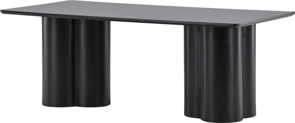 Table basse noire Olivia Venture Home - Finition Mate et Style Épuré