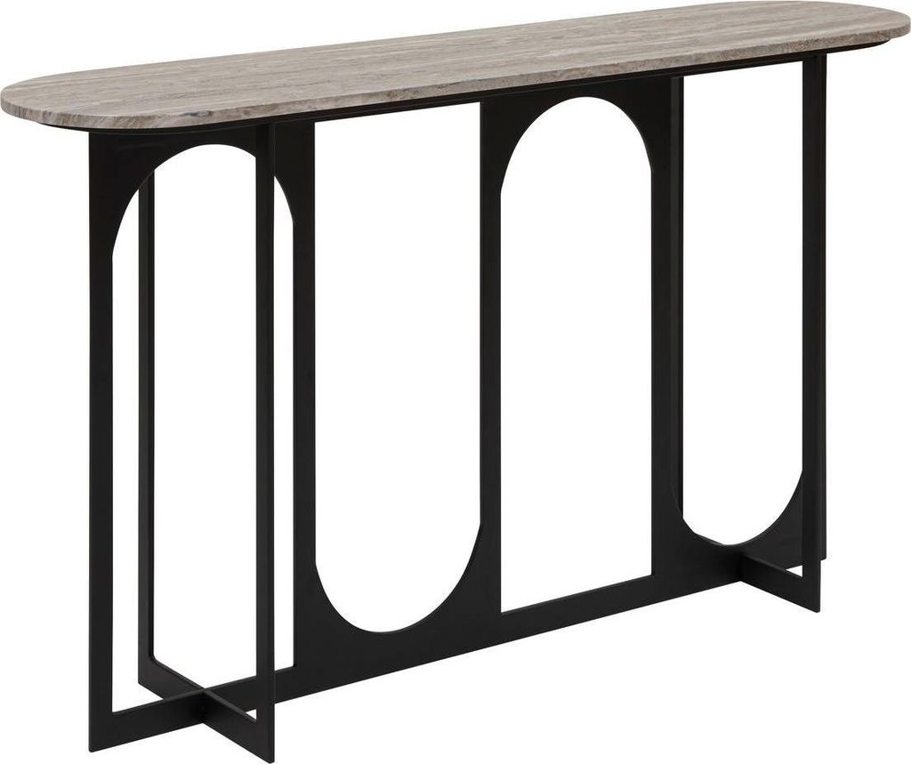 Konsole tusco schwarz 140x34cm - Atmosphera créateur d'intérieur