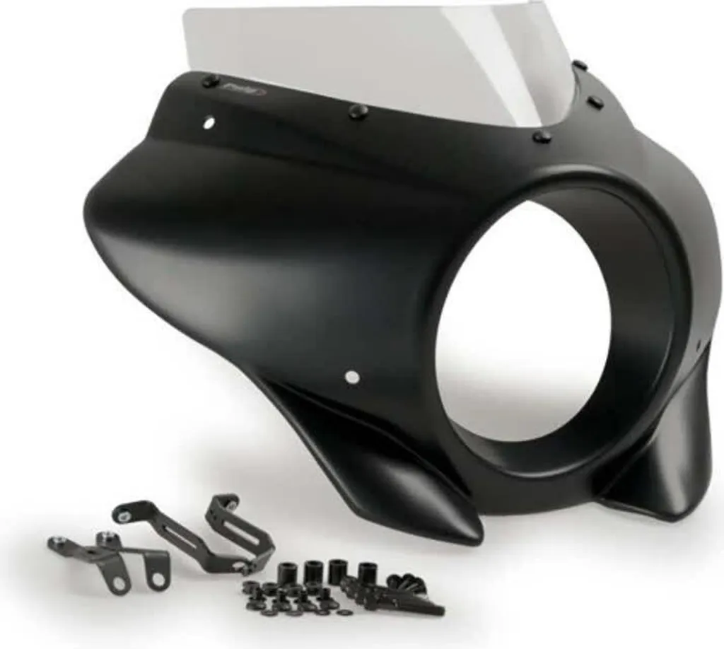 Saut-de-vent Mirage Transparent Puig 21409W Harley Softail Street Bob