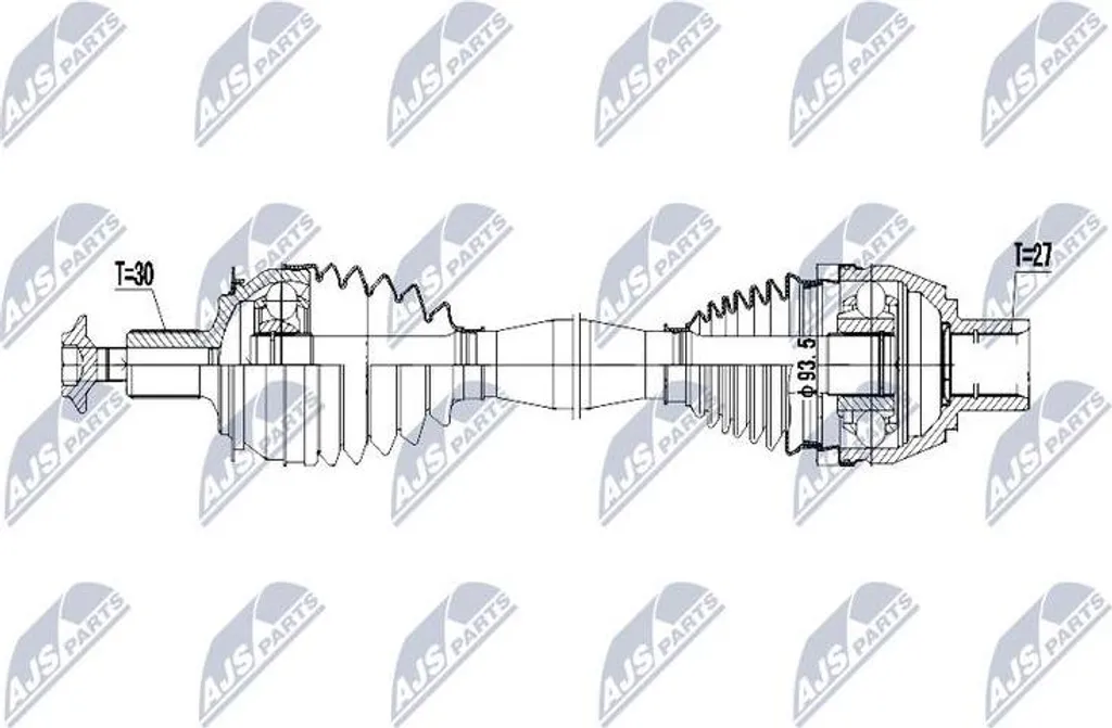 Cardan de transmission avant pour Mercedes Classe A B CLA et GLA
