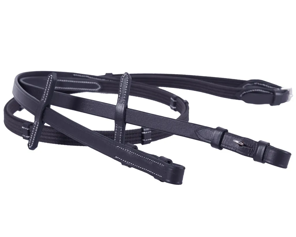 Filet Cheval Noir QHP Ontario Doublé Mouton Synthétique Format Full - 4