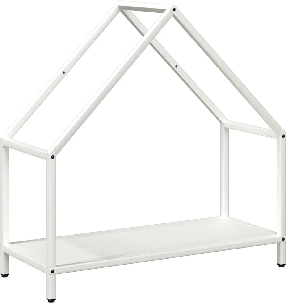 vidaXL Porta legna Bianco 60x25x60 cm Acciaio - Arredo Camino Moderno