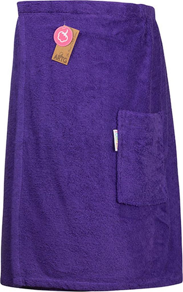 A&R 042.50 | Sauna Kilt Men with Klettverschluß - 65 x 150 cm - Farbe: Purple - Größe: 65 x 150 cm