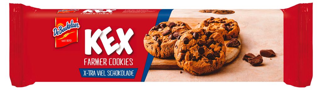 De Beukelaer KEX Farmer Cookies Sablés Noir Paquet 150g Image du produit 