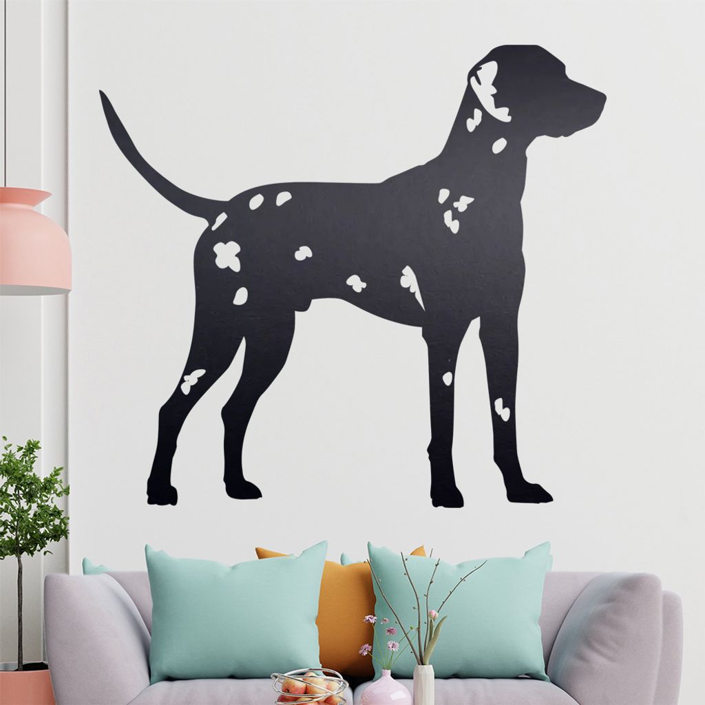KIWISTAR Dalmatiner Silhouette Wandtattoo in 6 Größen - Wandaufkleber Wall Sticker - Dekoration, Küche, Wohnzimmer, Schlafzimmer, Badezimmer