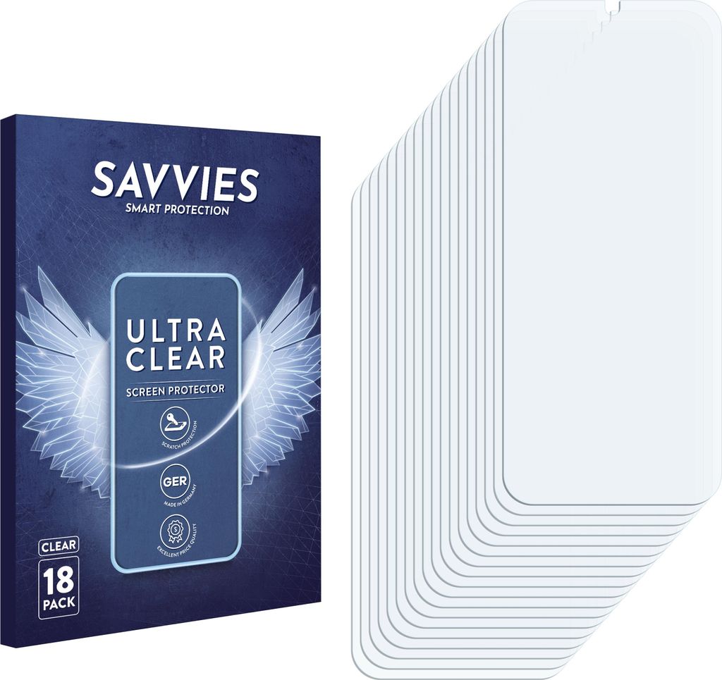 18x Für Huawei Pura 80 Pro Plus Schutzfolie Savvies Displayschutz Display Schutz Folie Klar Transparent