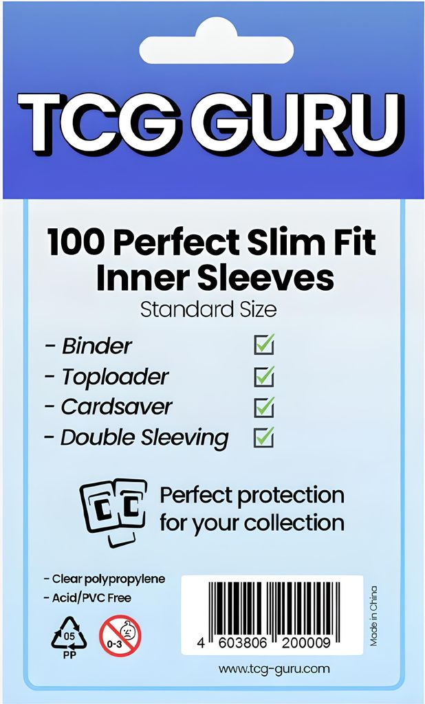 TCG Guru - 100 Perfect Slim Fit Inner Sleeves