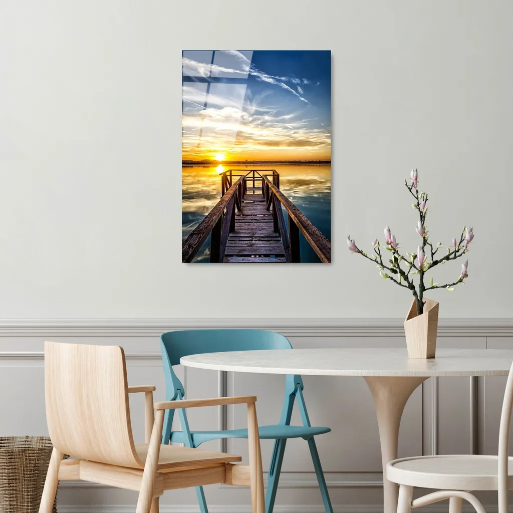 Wallity UV-402 Quadro in Vetro Temperato 50x70 Multicolore | Design Moderno - 2