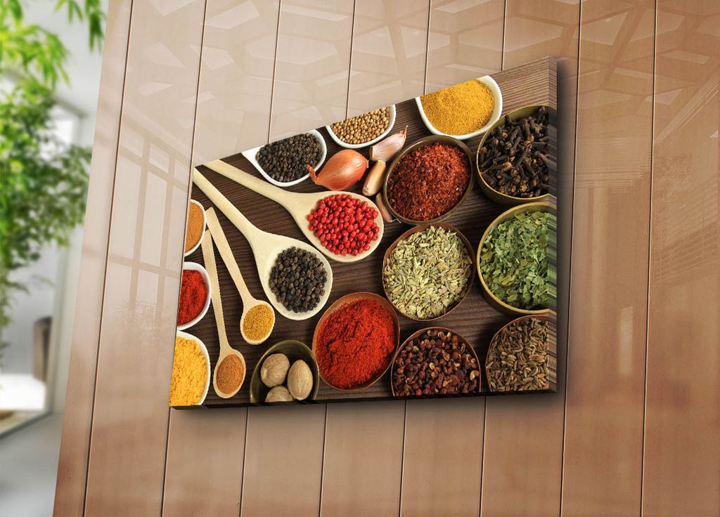 Wallity, 4570AO- HRZ5310, Bunt, Leinwandbilder, 45 x 70 cm, 100% Wildleder -Leinwand