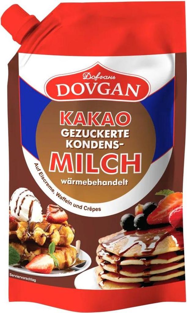 DOVGAN gezuckerte Kondensmilch Kakao Doypack 300g