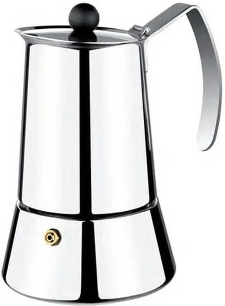 Cafetière Italienne Classique Monix Argent 6 Tasses - Espresso Tradition