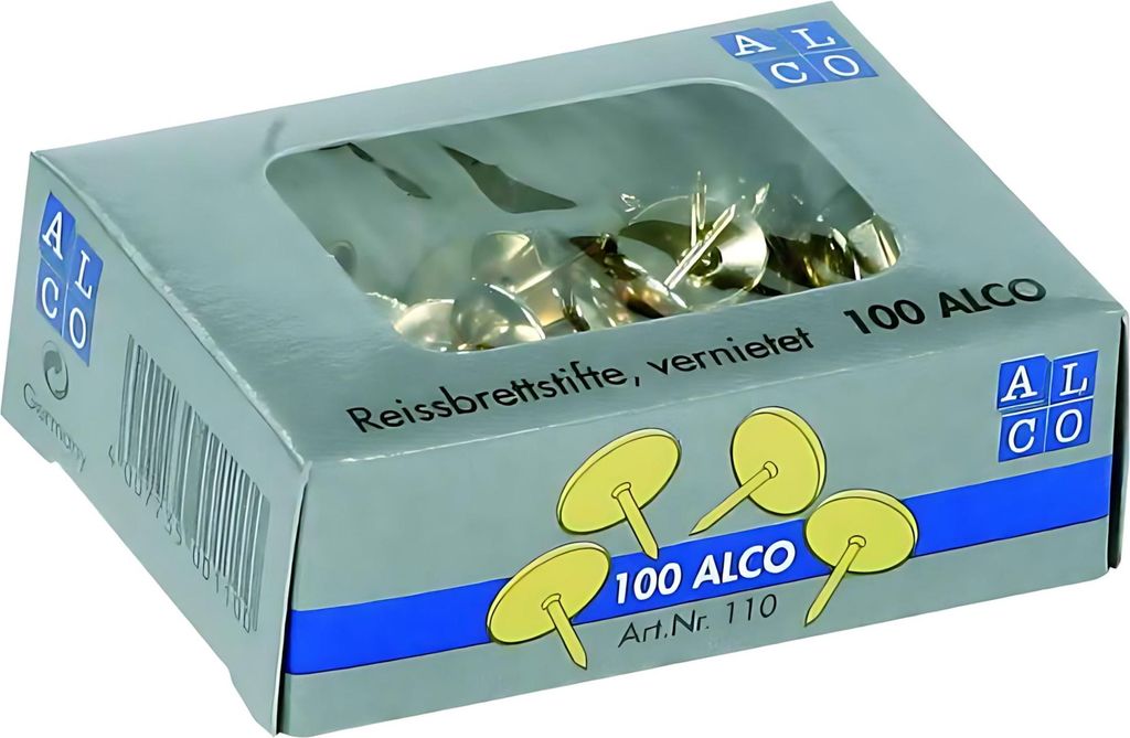 Alco Al-110 Punaises 9Mm Messing Doos À 100 Stuks Produktbild 