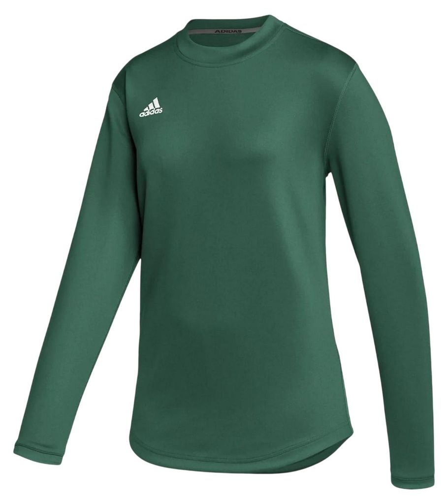 Adidas - Fleece-Oberteil für Damen, Fleece, Regulär, Langärmlig GT22283 (36 DE) (Grün)