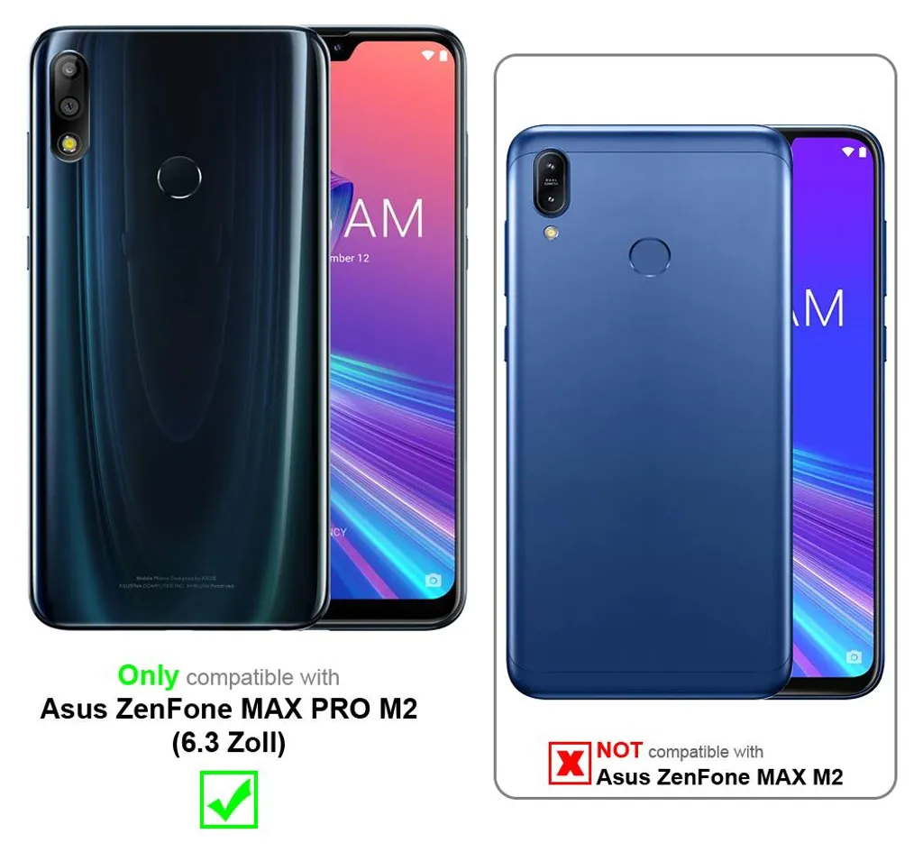 Offerta Pellicola Blindata Asus ZenFone Max PRO M2 Cadorabo Vetro 9H - 2