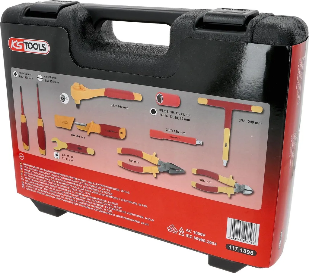 Évitez les risques électriques avec le jeu d'outils isolés KS TOOLS - 6