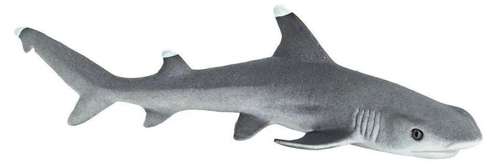 Safari Ltd 100100 Weißspitzen-Riffhai 11 cm Wassertiere