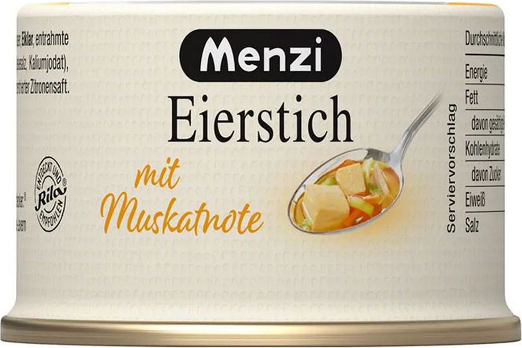 Menzi Eierstich ist eine klassiche Suppeneinlage Fertiggericht 125g