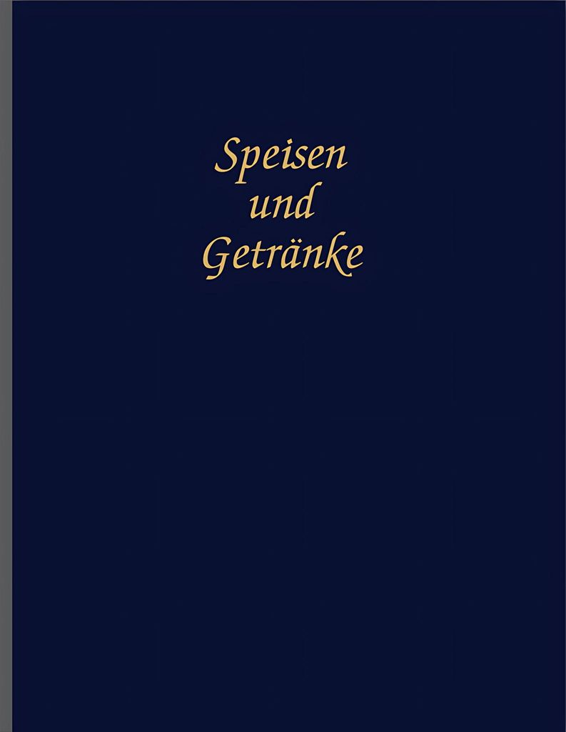 Adina Speisekarte Menümappe A4 dunkelblau Lederoptik aus Vinyl