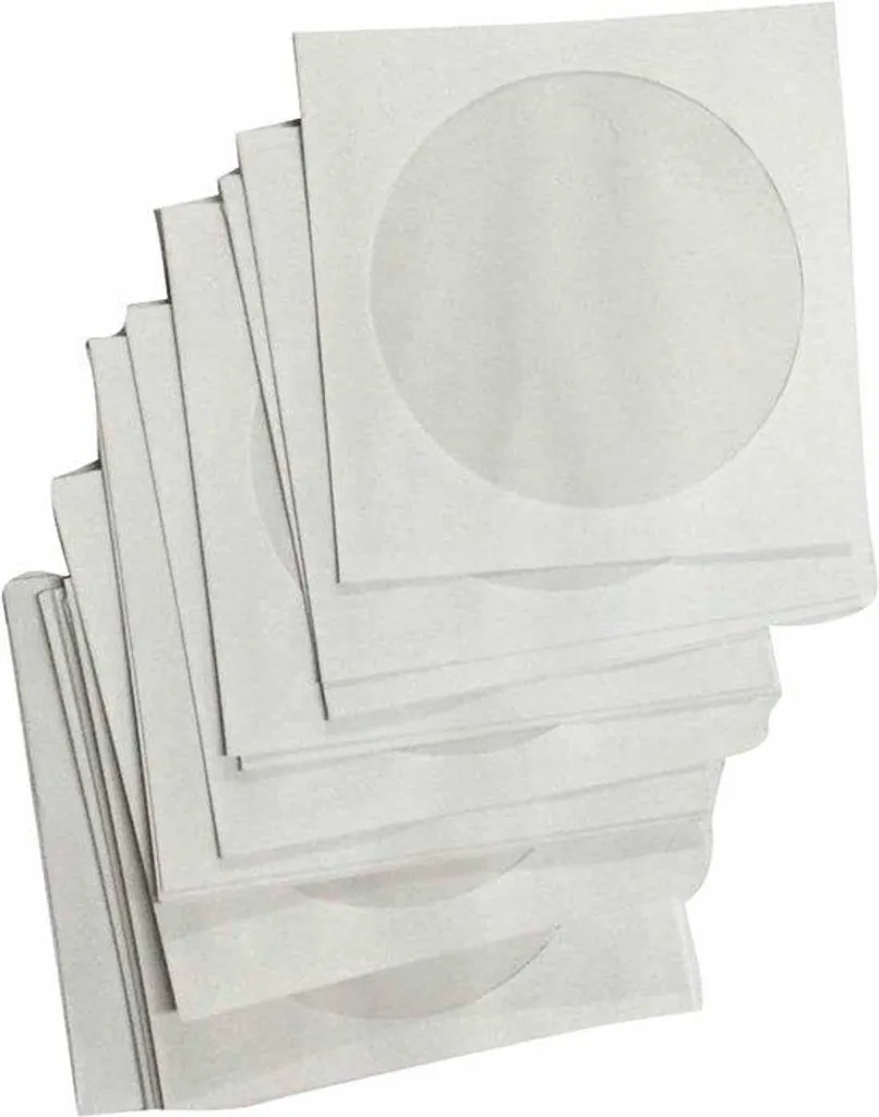 Protection CD DVD contre rayures pochettes papier avec fenêtre x200