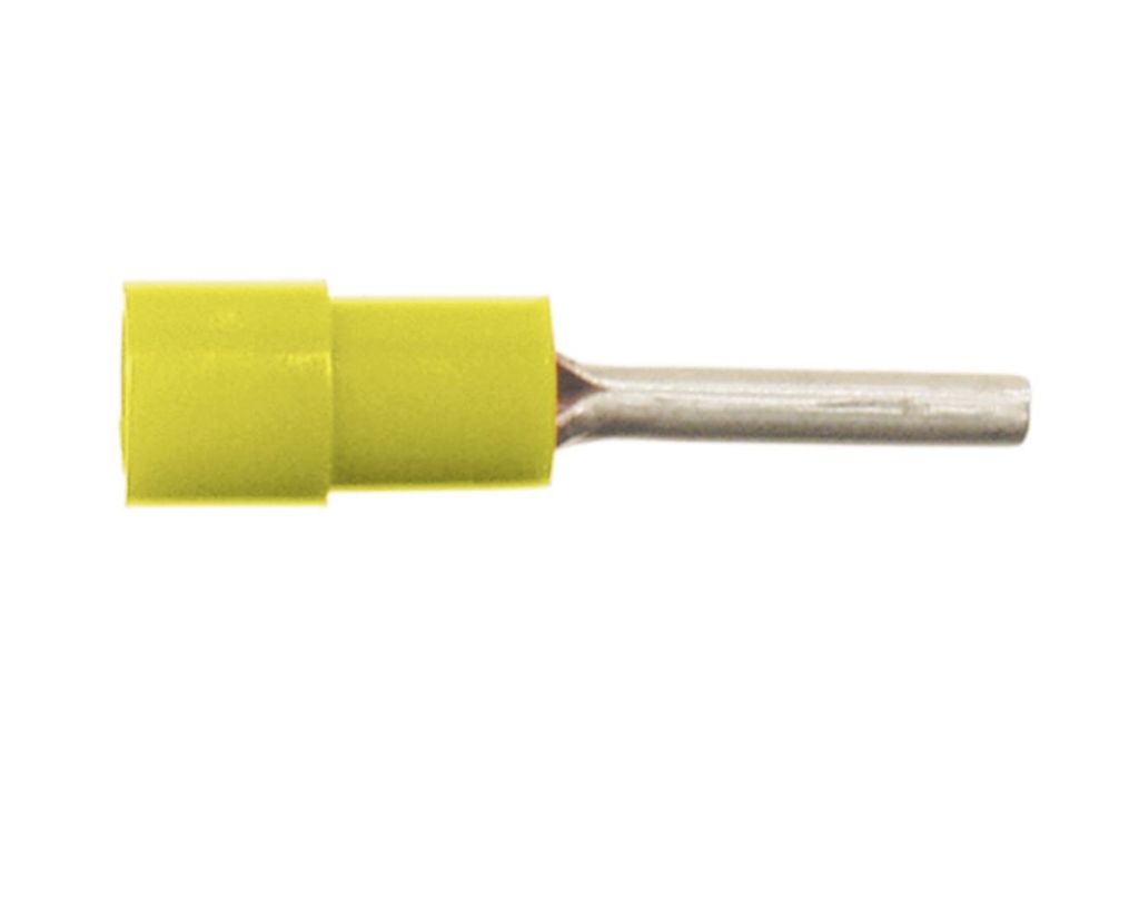 Stiftklemme 340015-3 für 4,0-6,0 mm² Kabel, 12 mm Stiftlänge, Vinyl-PVC isoliert