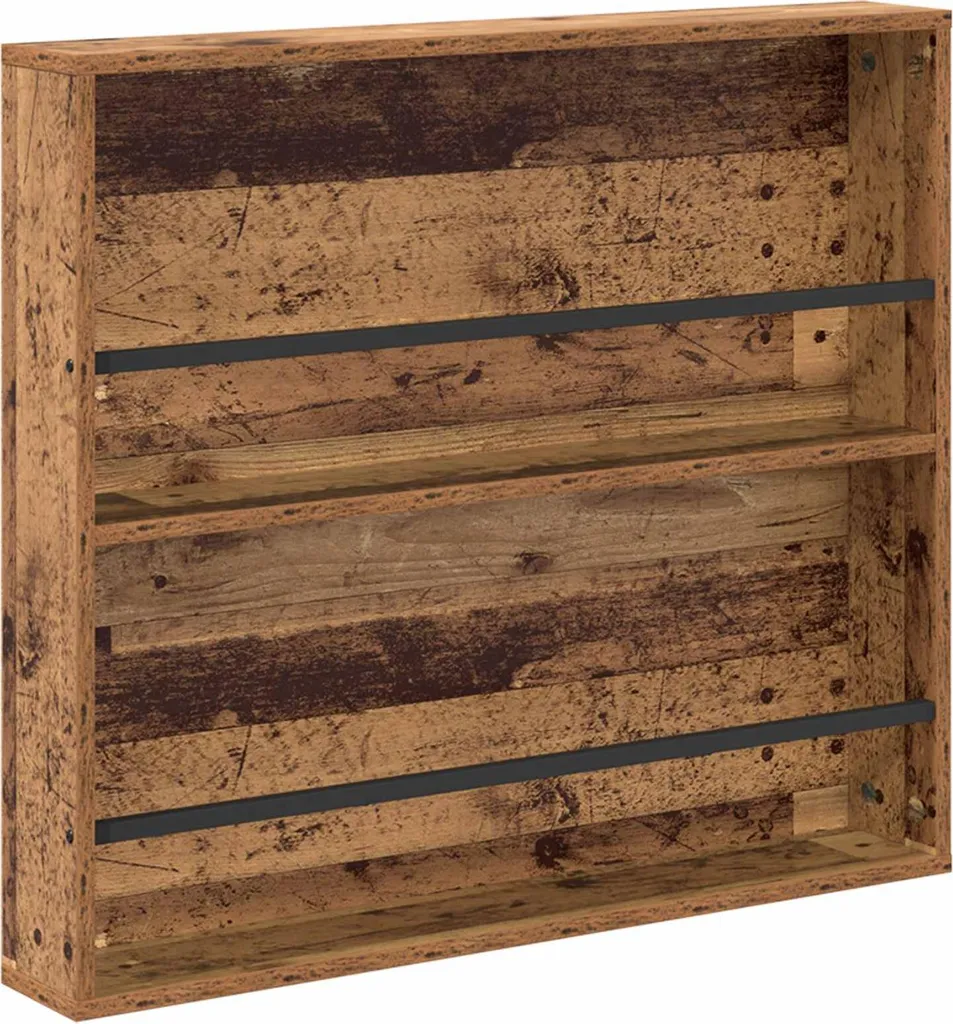 Espositore Riviste Parete vidaXL 80x12x70 cm Effetto Vintage