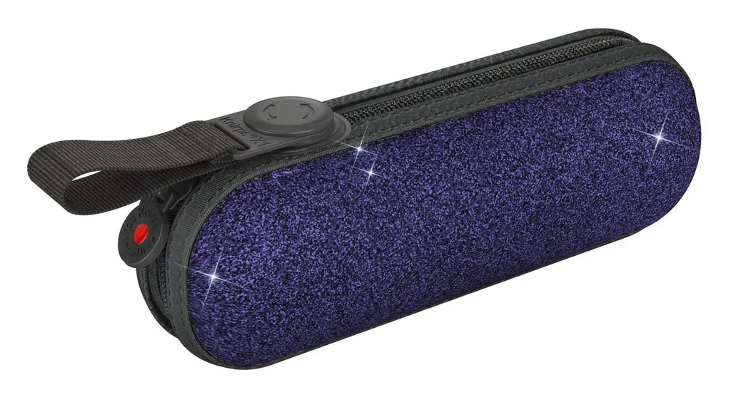 Parapluie de Poche Knirps X1 Anti-Vent Compact avec Étui Rigide Bleu