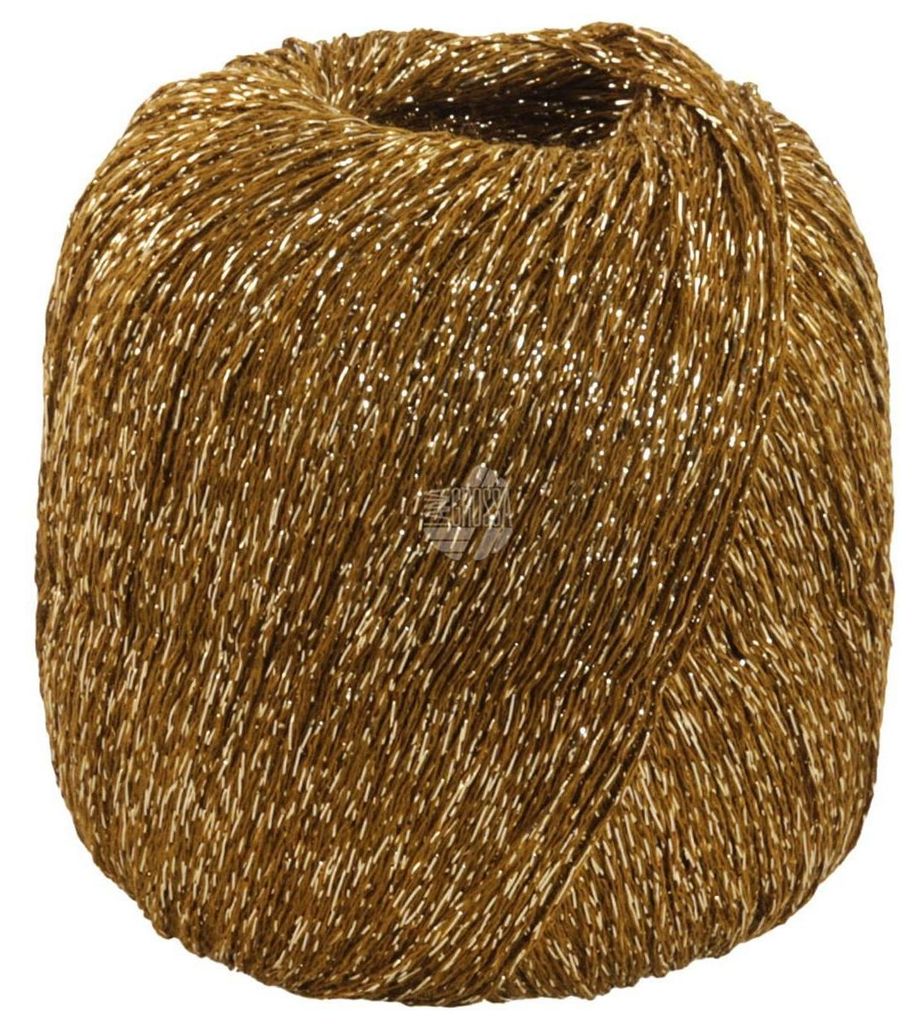 Lana Grossa - Brillino 0037 khakibraun gold Produktbild 