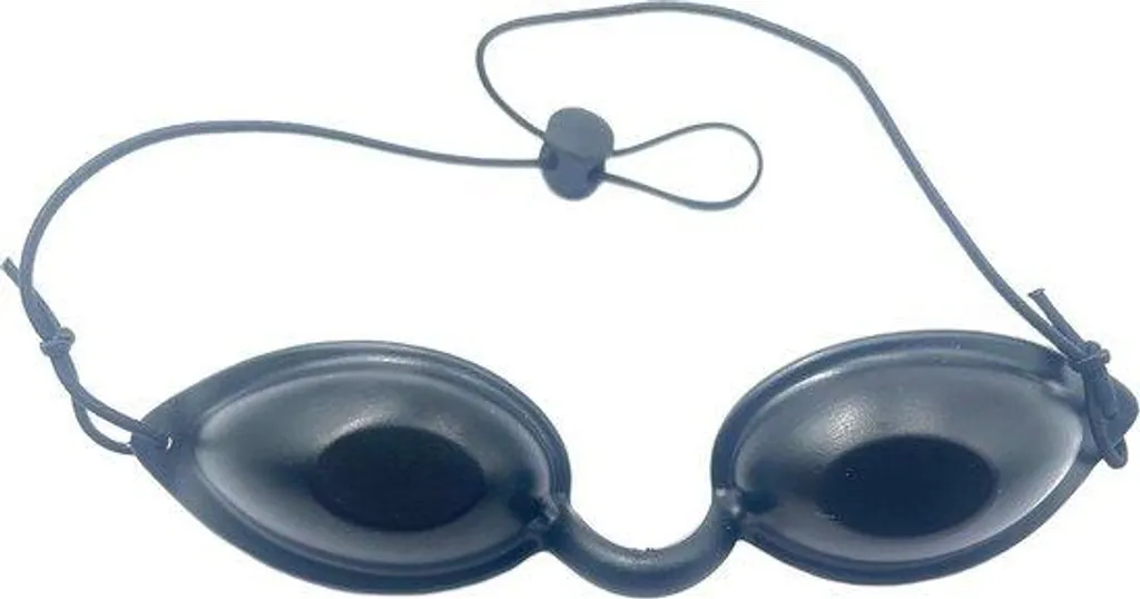 Lunettes de soleil anti-IPL noires protection oculaire épilation laser