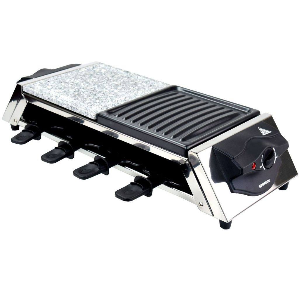 Raclette für 8 Personen | heißer Stein | 1200W | Emailliert - Gent / A-Ware