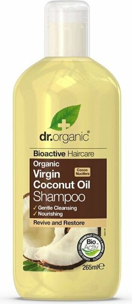 Champú Dr. Organic Aceite de Coco Virgen, revitalizante y Imagen del producto 