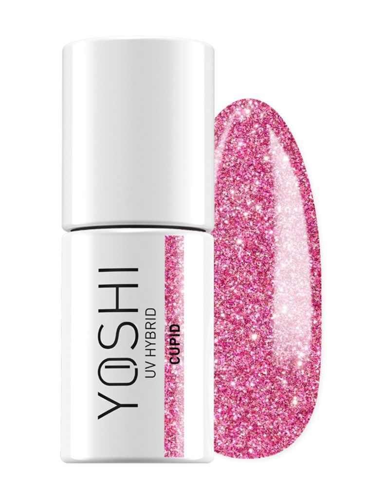 Yoshi Hybrid Lak na nehty Rosa Brokate - Profesionální Obrázek produktu 
