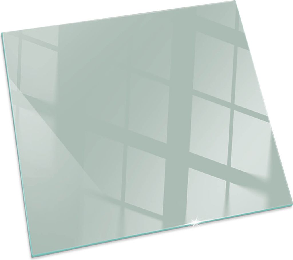 Farbe Hellgrün – Glasbodenplatte für – Kaminofen – Kaminplatte Glas – Schutzglas – Funkenschutzplatte –Glasbodenplatte Feuerfeste –...