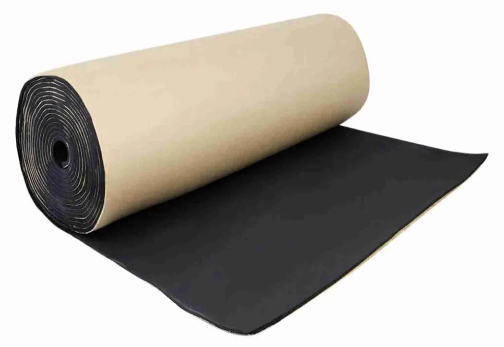 Mousse insonorisante adhésive 8mm contre les bruits moteur voiture