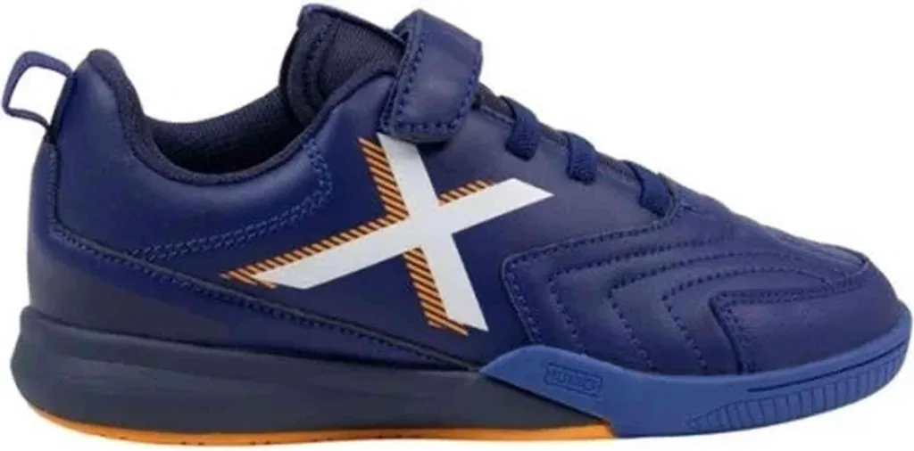 Chaussures de futsal Munich semelle non marquante bleue en 32