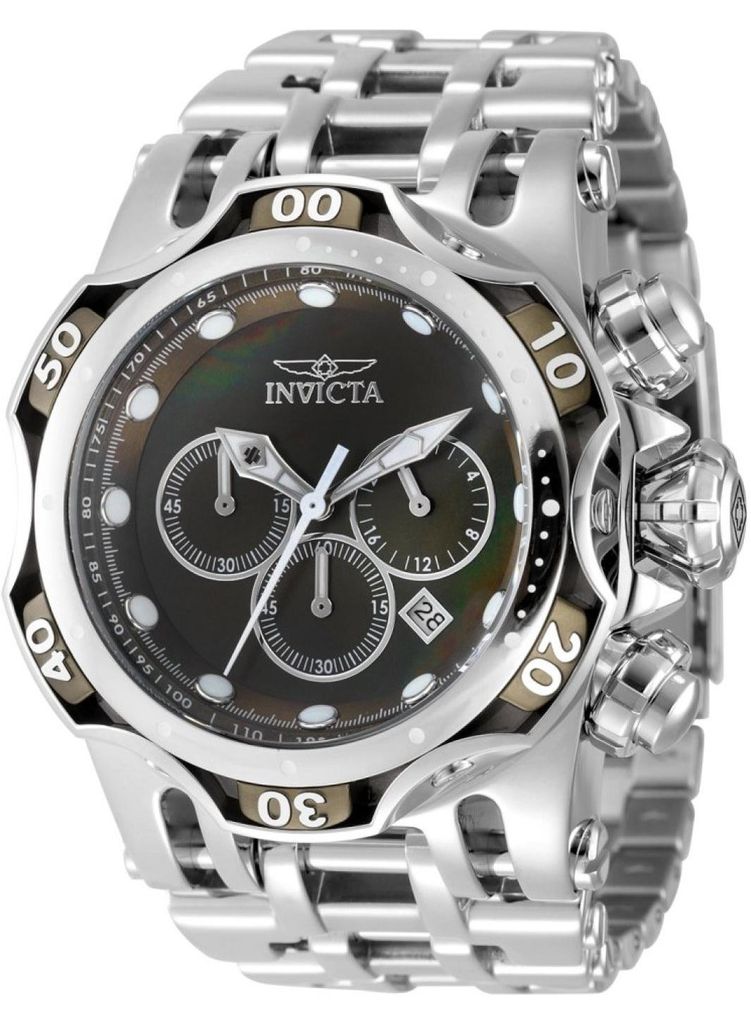 Invicta Fusion 49170 Herren uhr - Wasserdicht - Analog - Quarzuhrwerk - Edelstahl mit grünen zifferblat - 54mm