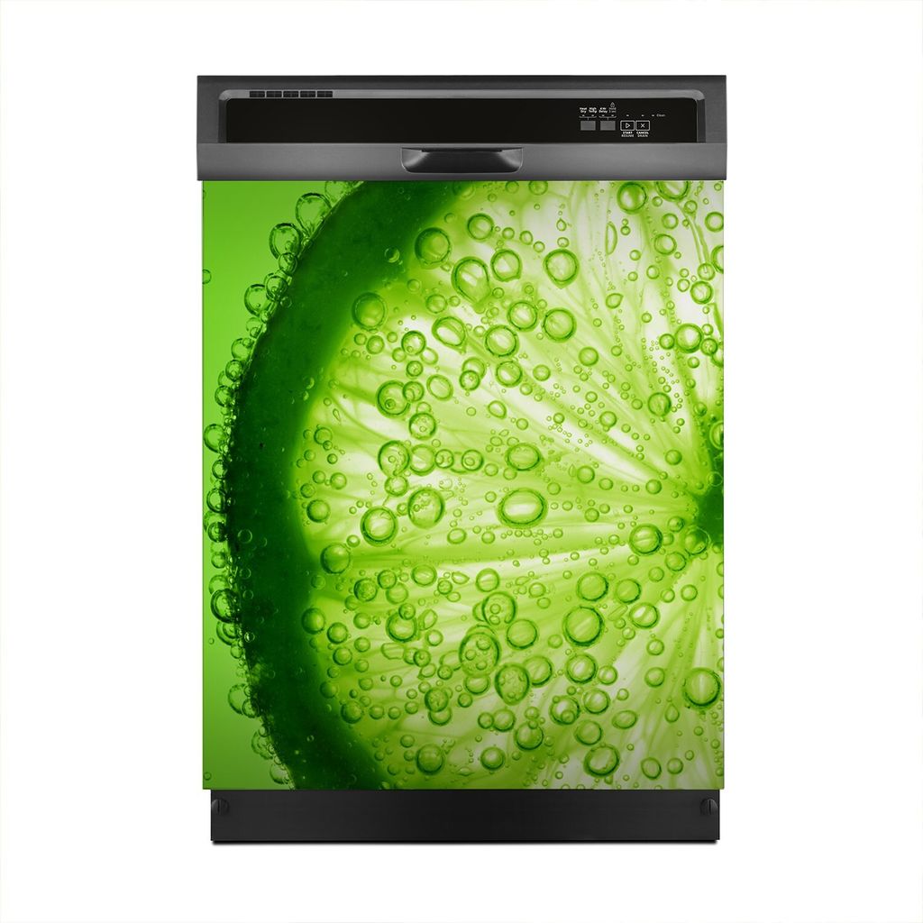Aufkleber sticker 60x70 cm Dekorative folie Spülmaschine - Limette Spritz Wasser