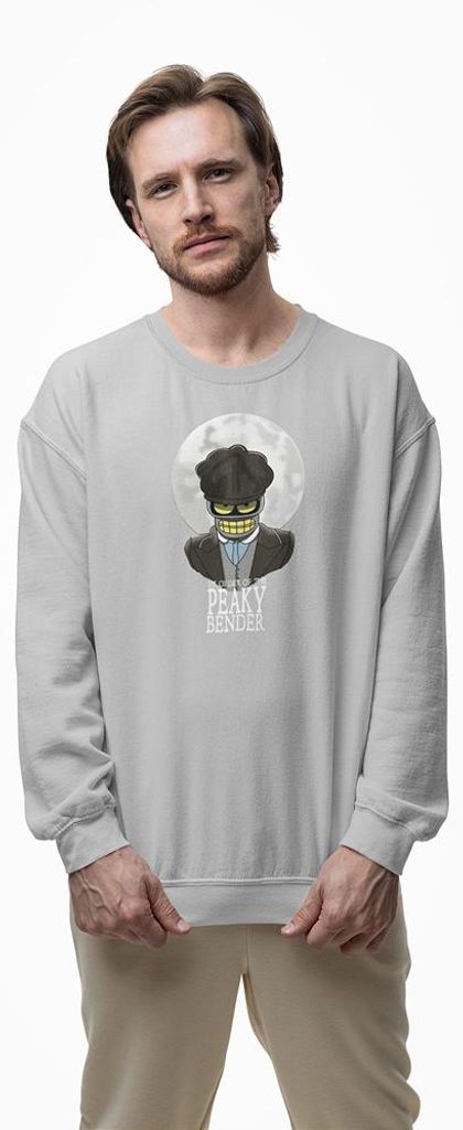 D&B Design Uni Pullover SWMO00021 Bender HellGrau-Größe M