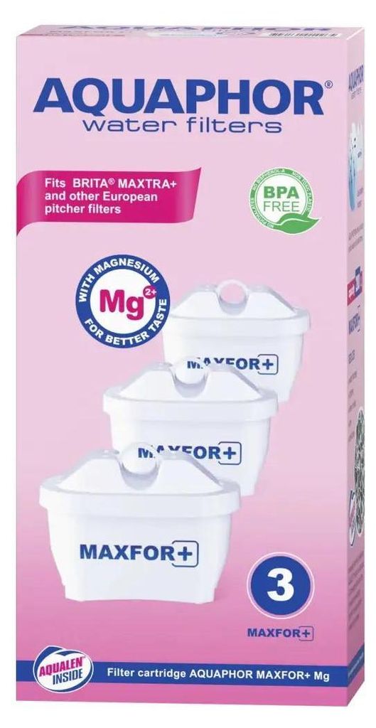 AQUAPHOR Aquaphor Maxfor+ Magnesium vedensuodatin, 3 kpl Obrázok produktu 