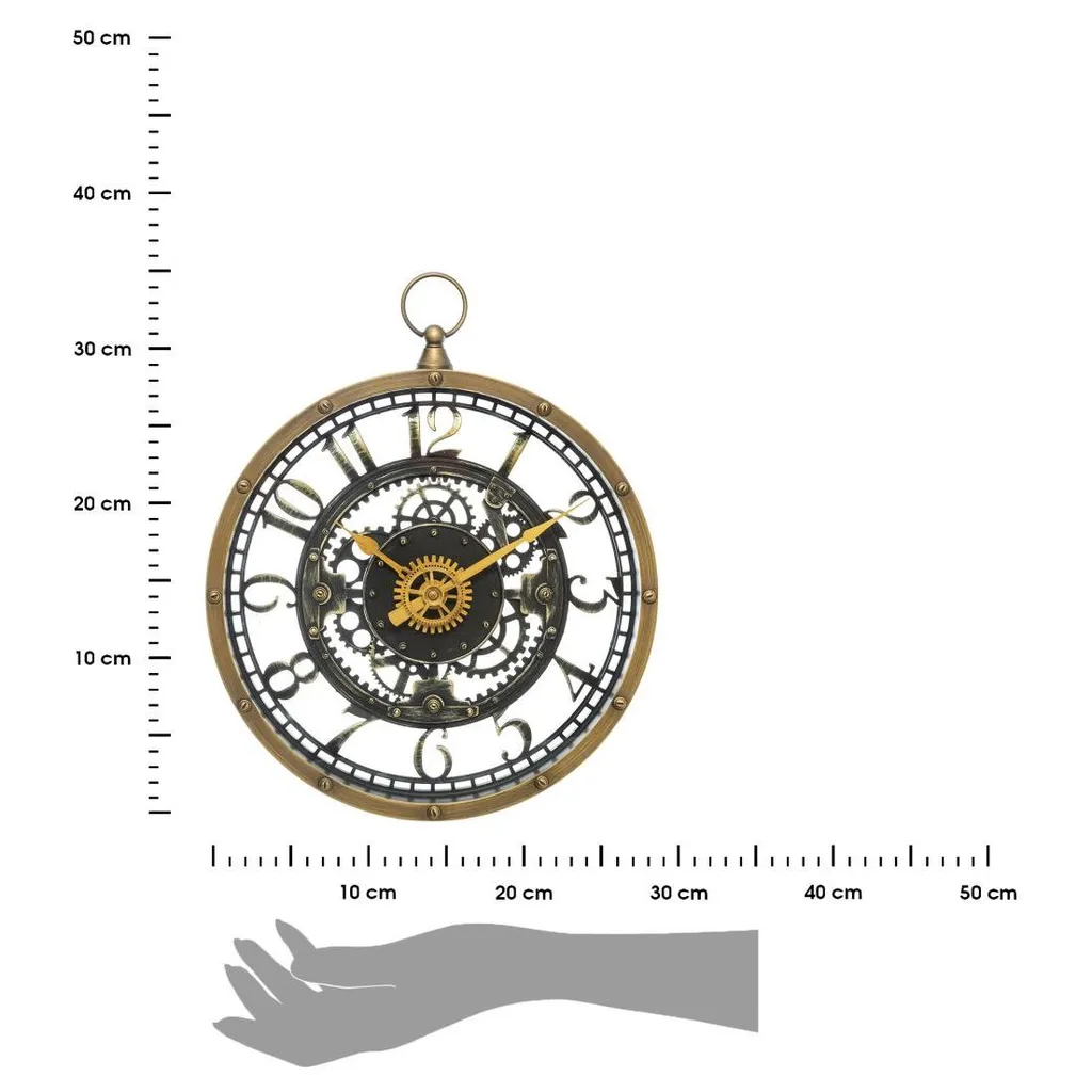 Orologio Da Parete Meccanismo A Vista D27 Cm Atmosphera - Design Moderno Per Soggiorno E Cucina
