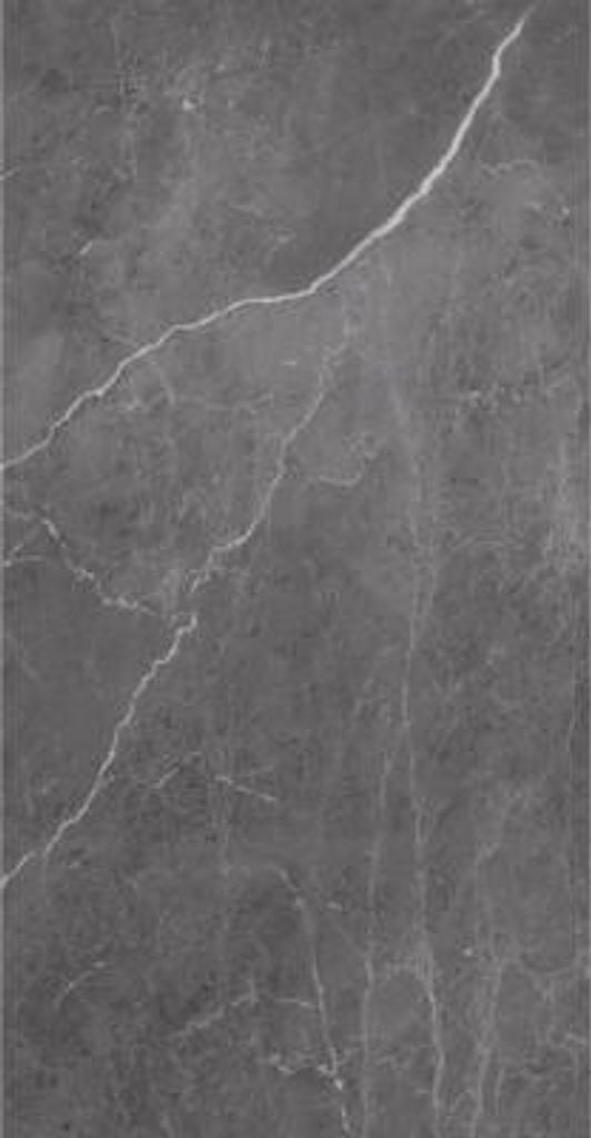 Duschrückwand BREUER Marmoroptik Seidenmatt anthrazit, weiß 210 x 125 cm 9482556000213