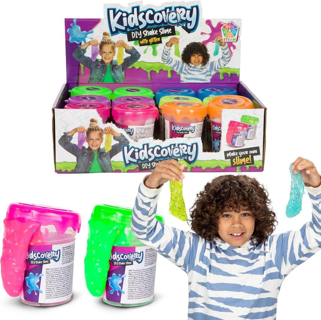 Kidscovery Science Slime Shake Konfetti 6 sortiert | 12 Stück