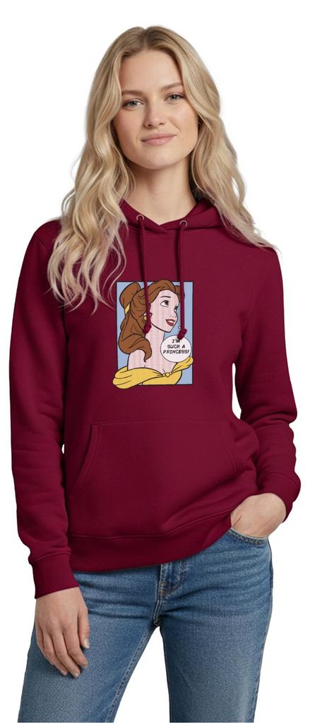 Belle I'm Such A Princess Damen Hoodie, XL, Bordeaux