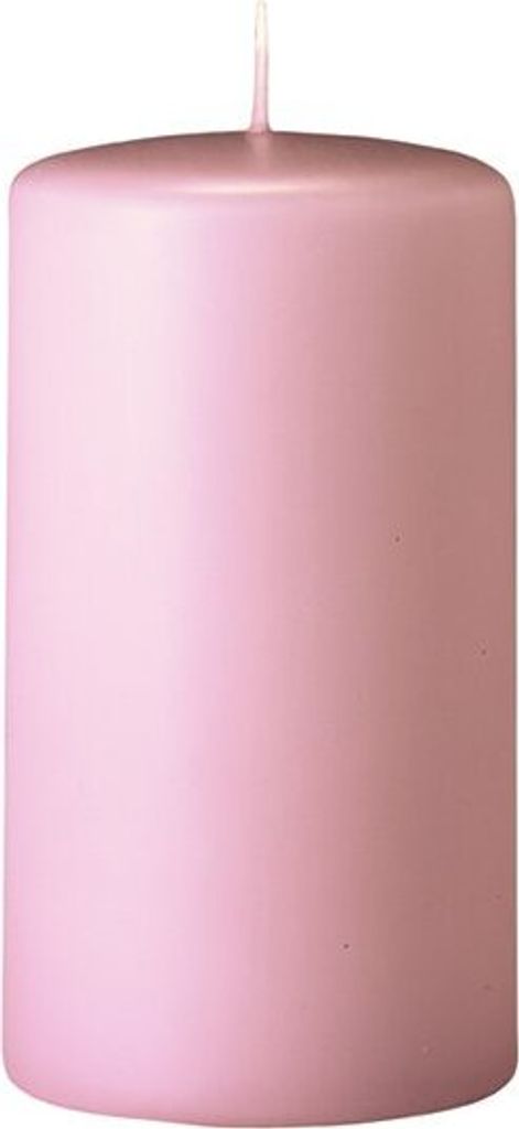 Flachkopf-Stumpenkerzen Taupe Rose 250 x Ø 80 mm, 4 Stück